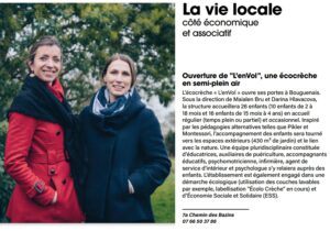 La vie locale : Ouverture de L'enVol, une écocrèche en semi-plein air